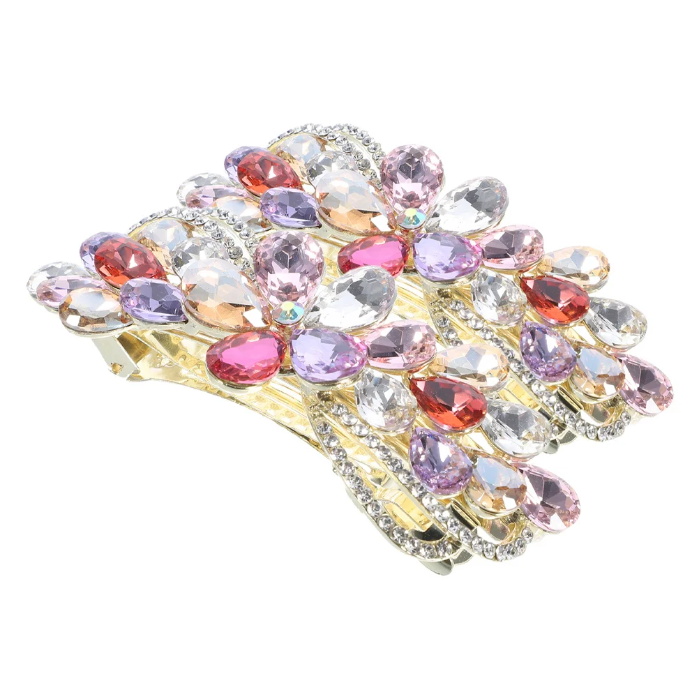 

2 шт. элегантные заколки для волос с цветами и стразами, блестящие заколки для женщин, свадебные аксессуары для волос для Updos