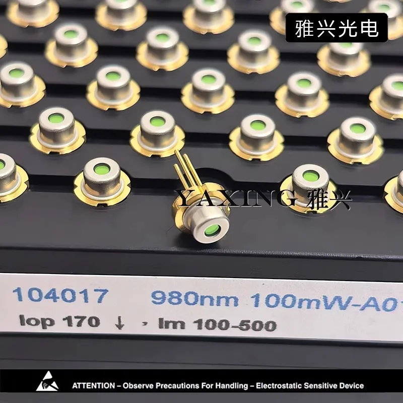 10PCS 980nm 100mW U-LD-98A071A with PD Infrared Laser Diode with Window N Type