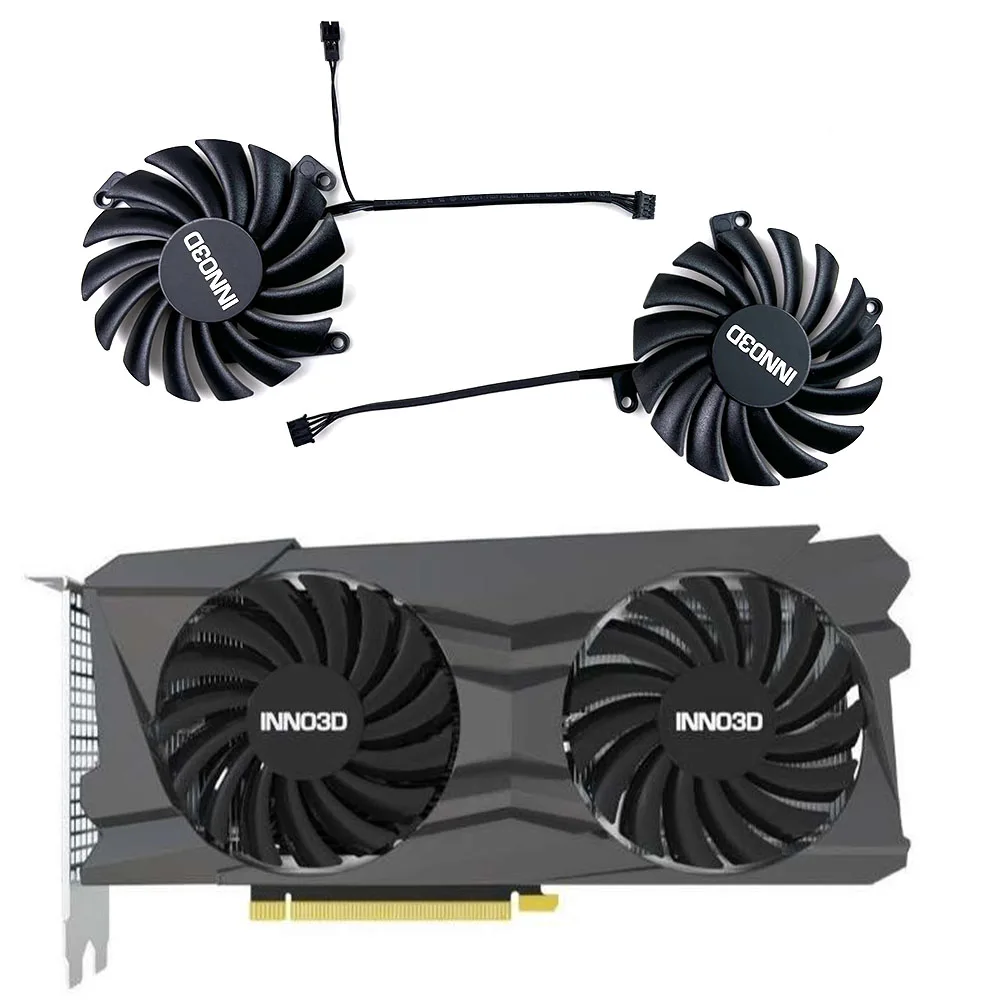 NEW 85MM 4PIN RTX 3060Ti 3050 CF-12910S RTX3070 GPU Cooler for Inno3D GEORCE RTX 3050 3060Ti 3070 TWIN X2 OC Graphics Card Fan