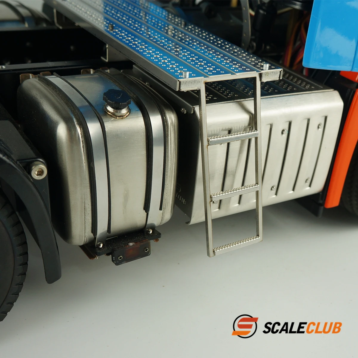 Scaleclub modelo 1:14 trator atualização viga de metal plataforma de trabalho telescópica escada piso para tamiya lesu rc caminhão reboque