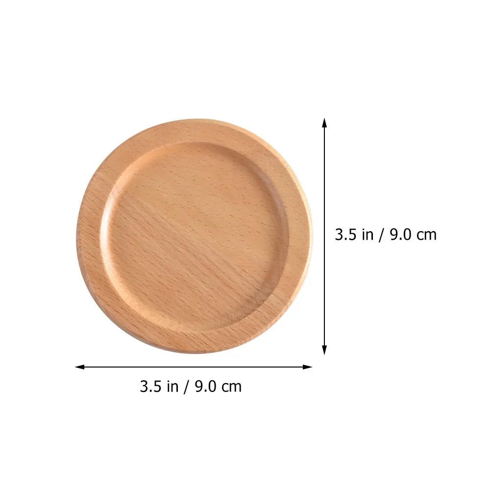 1Set Wood Table Placemat Heat Resistant Cup Coasters with Storage Box Creative Non Slip Drink Mat for Home Hotel Restaurant
