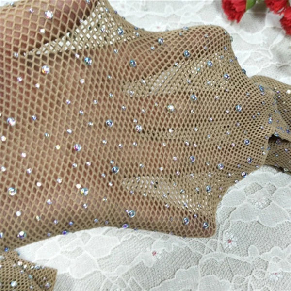 Bunte Glänzende Netzstrumpfhose mit Lochmuster Sexy Glitzer-Strumpfhose für Frauen Lolita Glänzende Glitzer-Strümpfe für Mädchen – Detail 10