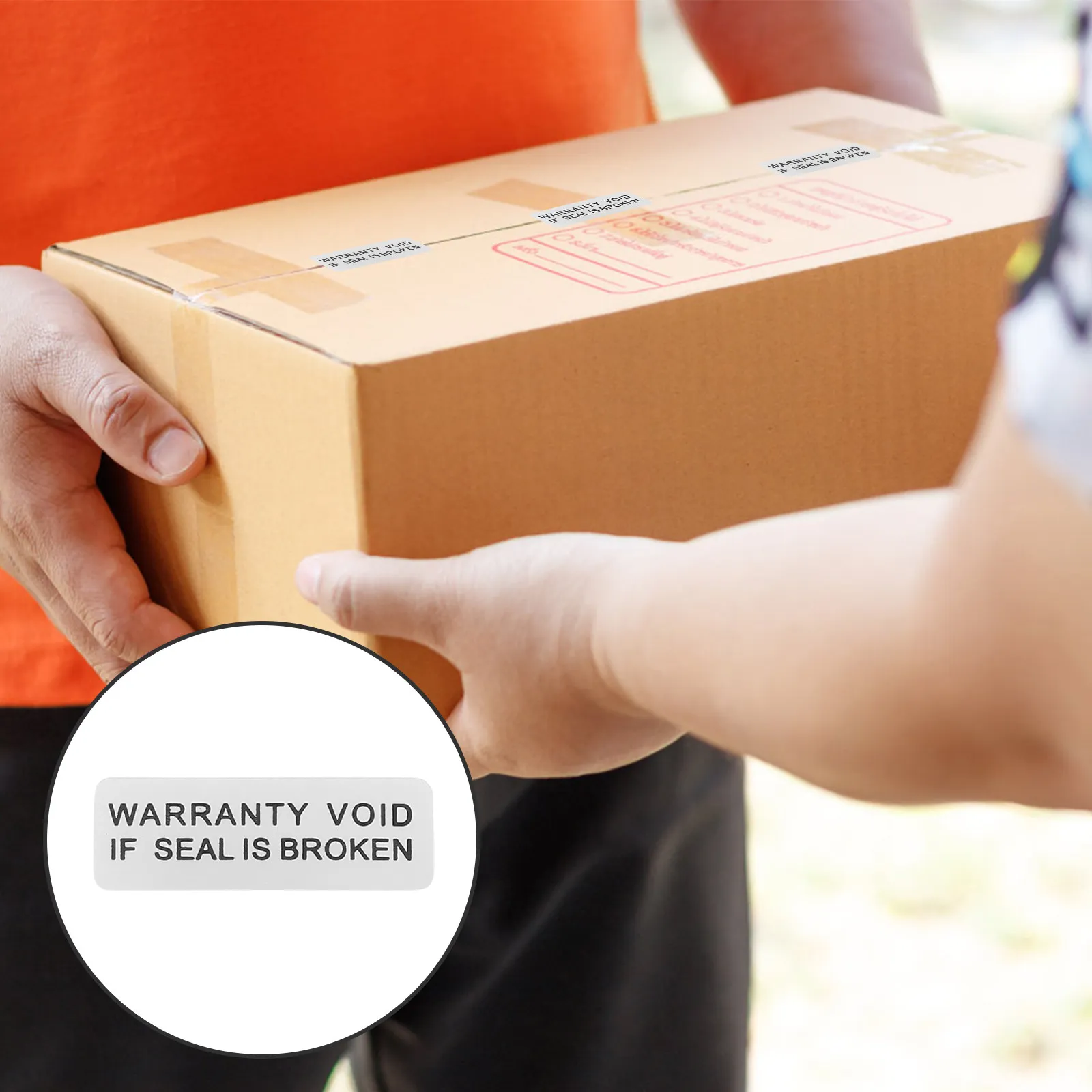 

400Pcs Security Void Sticker Paper Warning Label Adhesive Seal Broken Void Label Caution Tamper Proof Warranty Sticker