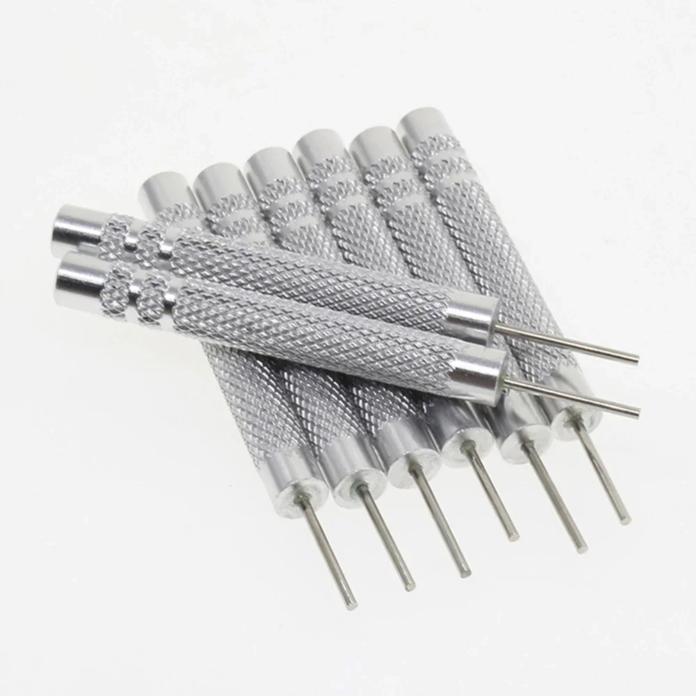 시계 스트랩 핀 펀치 조정 펀칭 바늘 다리미 핀 펀치 스틱, 시계 수리 도구, 0.7-1.0mm 실버