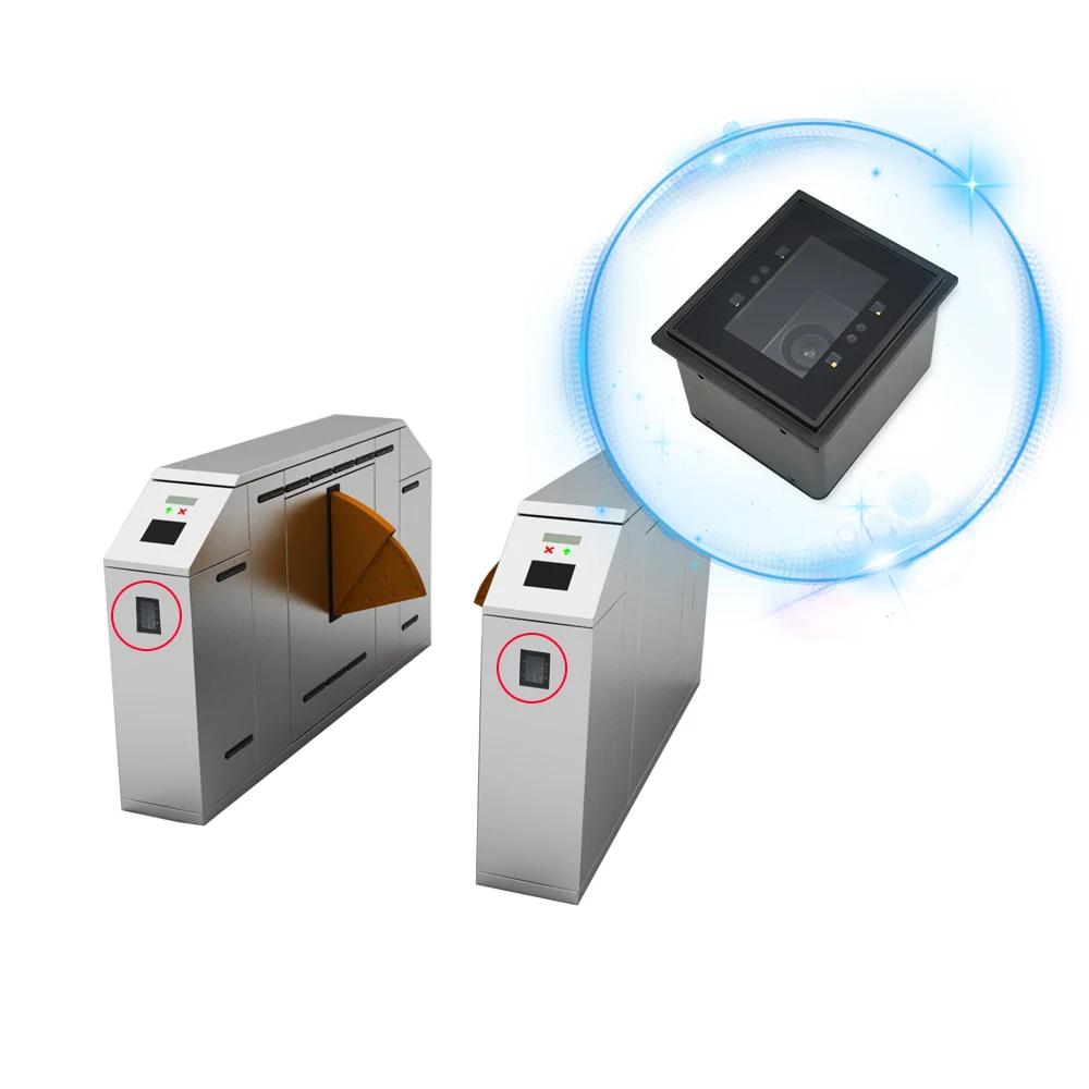 Hot Selling RD4500 Automatic Scanning Hands Free 1D 2D QR Code Reader Desktop Omnidirectional Barcode Scanner for Supermarket