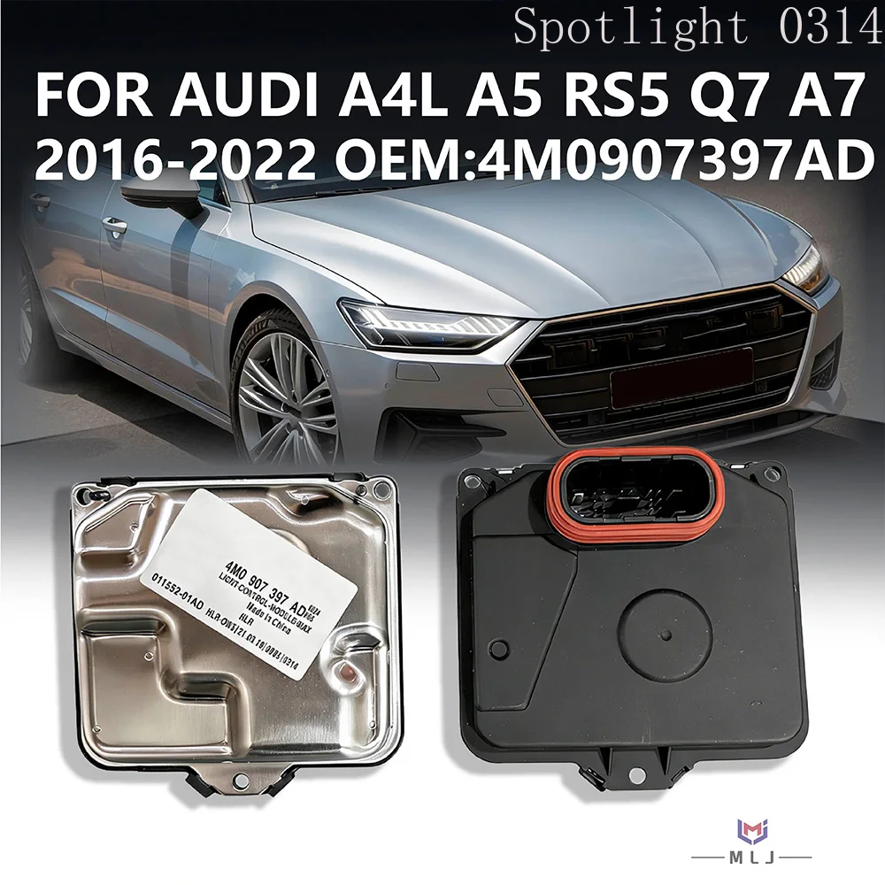 

4M0907397AD For Audi A4L A5 RS5 Q7 A7 2016-2022 Matrix Headlight Module Angel Eye DRL Control Ballast Module Unit 4M0 907 397 AD