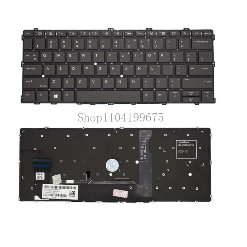 US Keyboard for HP EliteBook x360 1030 G2 1030 G3 Black With Backlit 918018-001