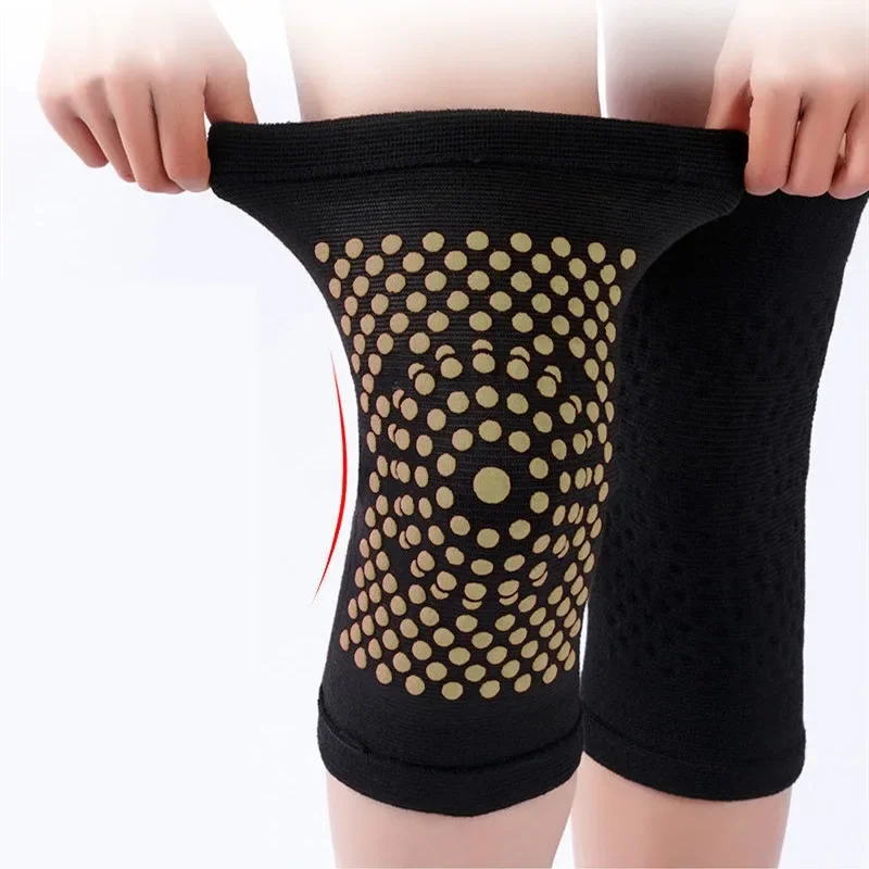 Self Heating Support Knee Pad Knee Brace Warm for Arthritis Joint Pain Relief Injury Recovery Belt Knee Massager Leg Warmer