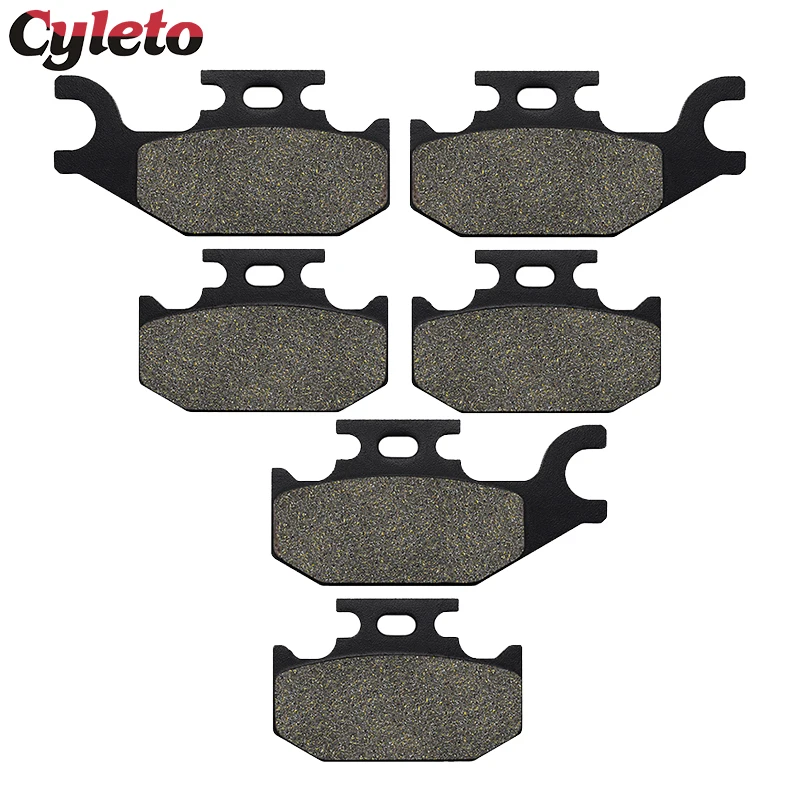 Cyleto Motorcycle Front or Rear Brake Pads Set for Can Am Outlander 450 500 650 Max 800 1000 Renegade 500 800 07-14 DS650X 2007