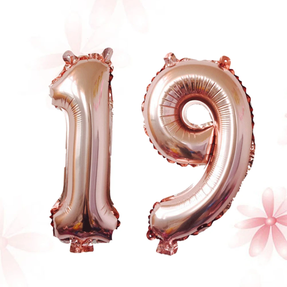 

40 Inch Number Balloon Balloons Happy Birthday Ballon Luftballons Feier Folienluftballon Metal Folienballon Party
