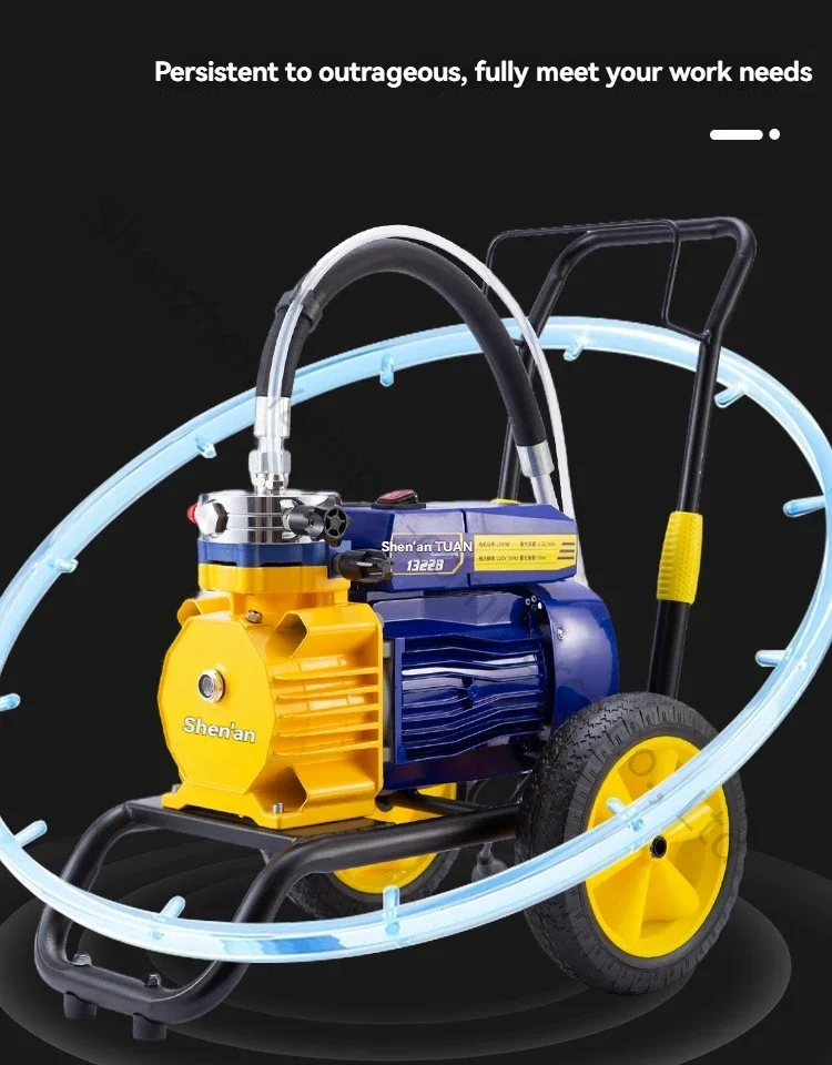 Spruzzatore di vernice airless in lattice Vernice speciale a stantuffo Macchina a spruzzo elettrica automatica per vernice airless ad alta pressione