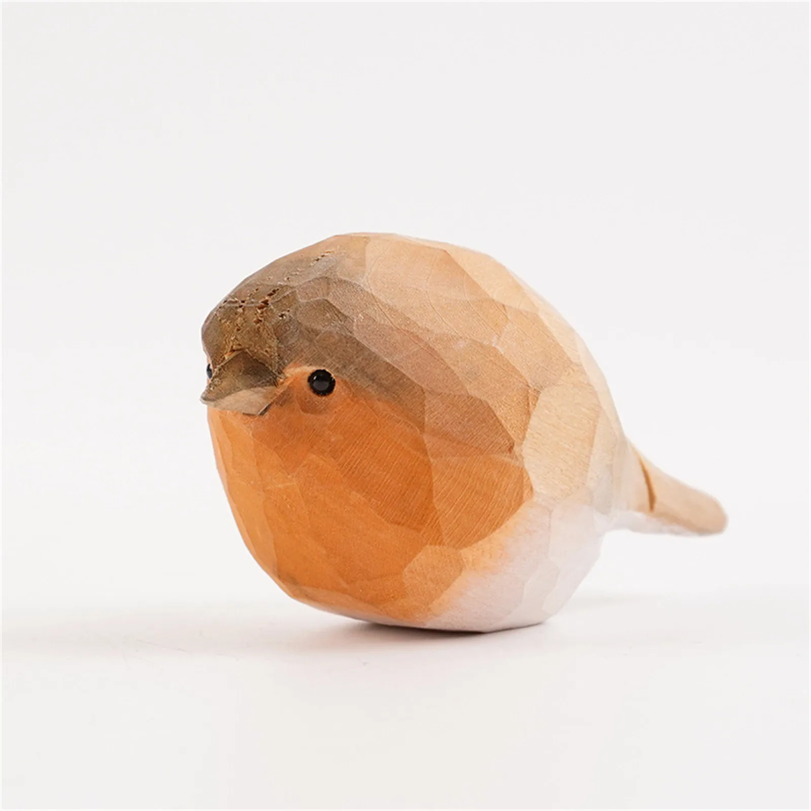 Bird Figurine Nordic New Style Wood Bird Statue Art Handmade Exquisite Carving Decoration Miniature Animals Souvenirs Gift