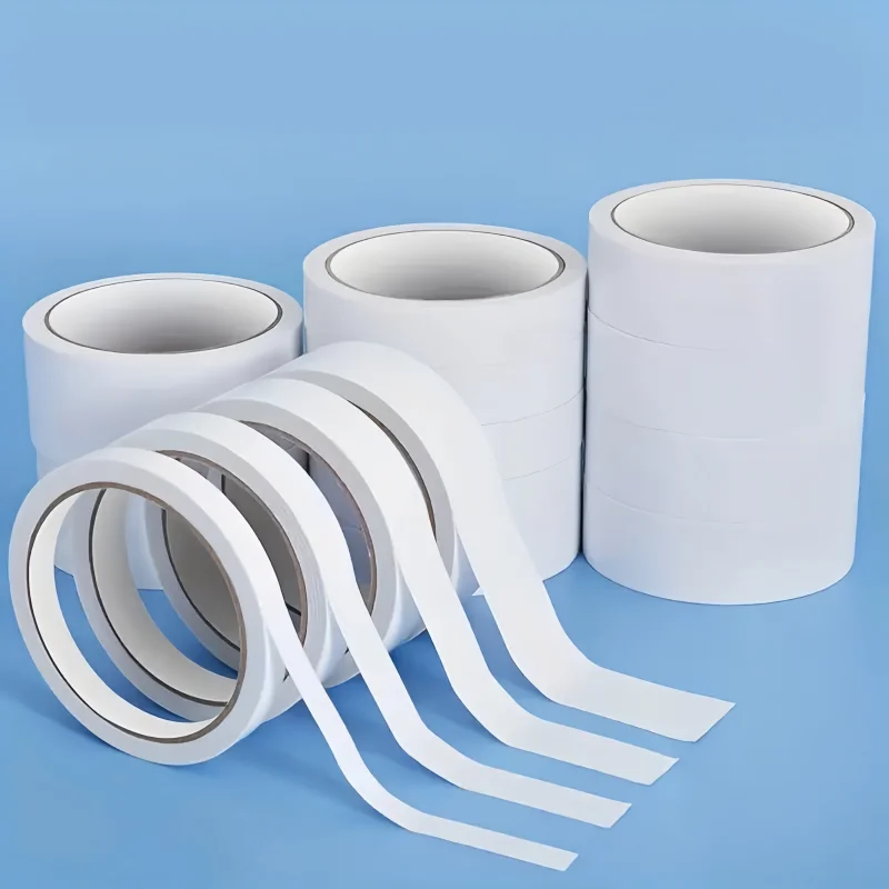 Cinta adhesiva de doble cara fuerte de 8m, potente cinta rasgable a mano para fijar manualidades DIY, papel adhesivo, suministros para el hogar y la Oficina, 1 ud.