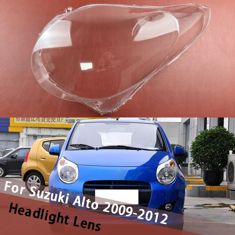 

For Suzuki Alto 2009 2010 2011 2012 Front Headlight Cover Headlamp Mask Housing Lamp Shell Transparent Lampshade Lens Plexiglass