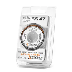 10 Meters Japanese Oyaide SS-47 Audiophile Speaker With Silver Solder Wire 4.7% Silver 0.6MM Wire Diameter 20g Per Roll