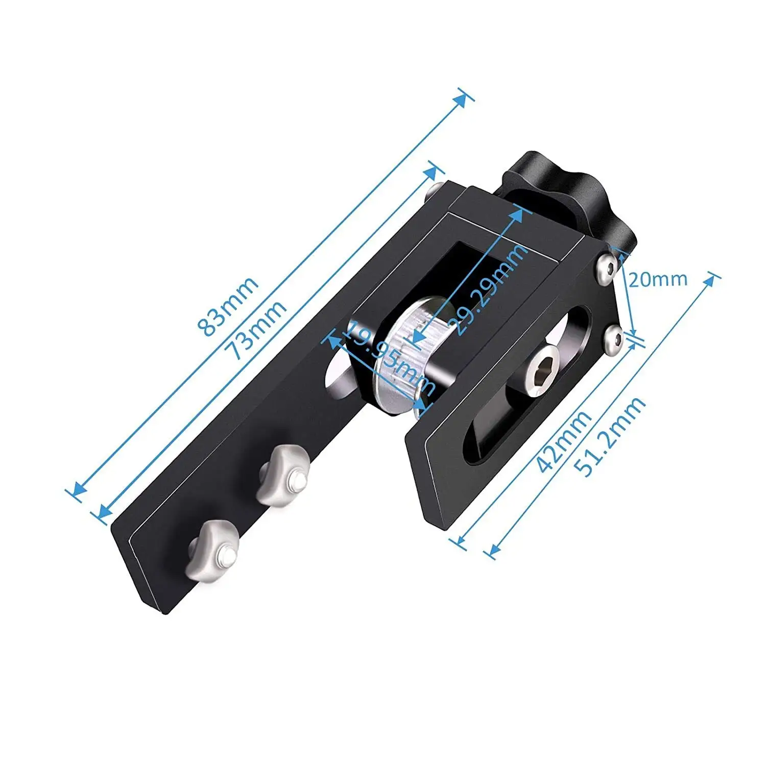 Ender 3 Belt Tensioner X-axis Upgrade Kit 2020 Profile for Ender 3 Pro,Ender 3 V2,CR 10,CR 10S,Tronxy X3 3D Printers