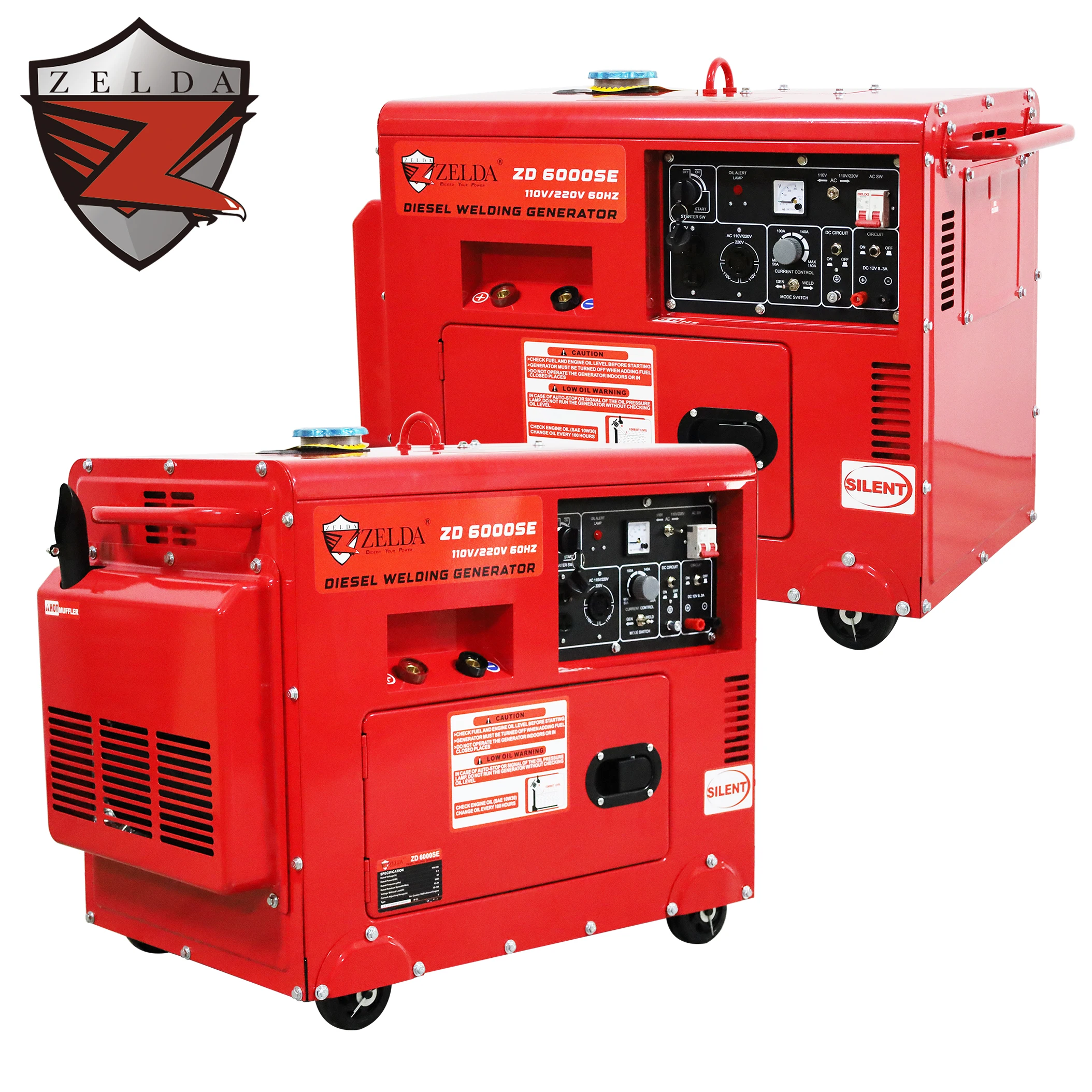 

4.5KW 220V Electric 32A Battery Starting System Single Phase Inverter Generator Air Cooled Silent Welding Generator