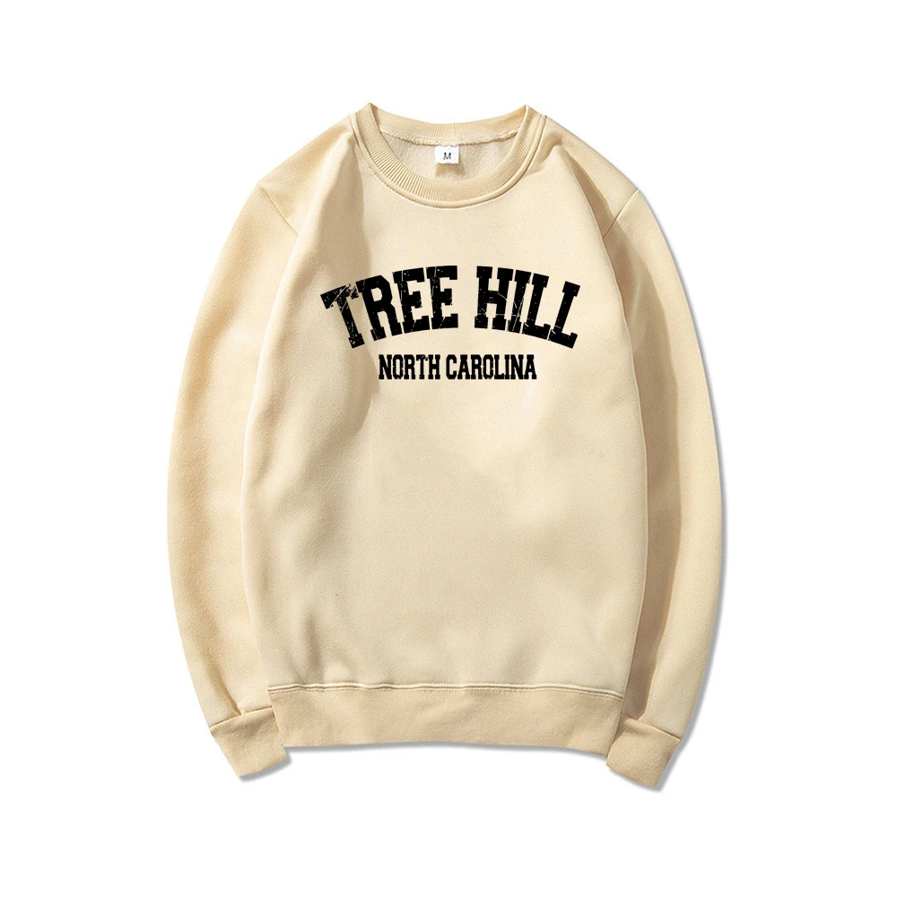 Tree Hill North Carolina Unisex Crewneck Sweatshirt College Style Tree Hill 90s Fan Location Pullover Crewneck Jumper Hoodies