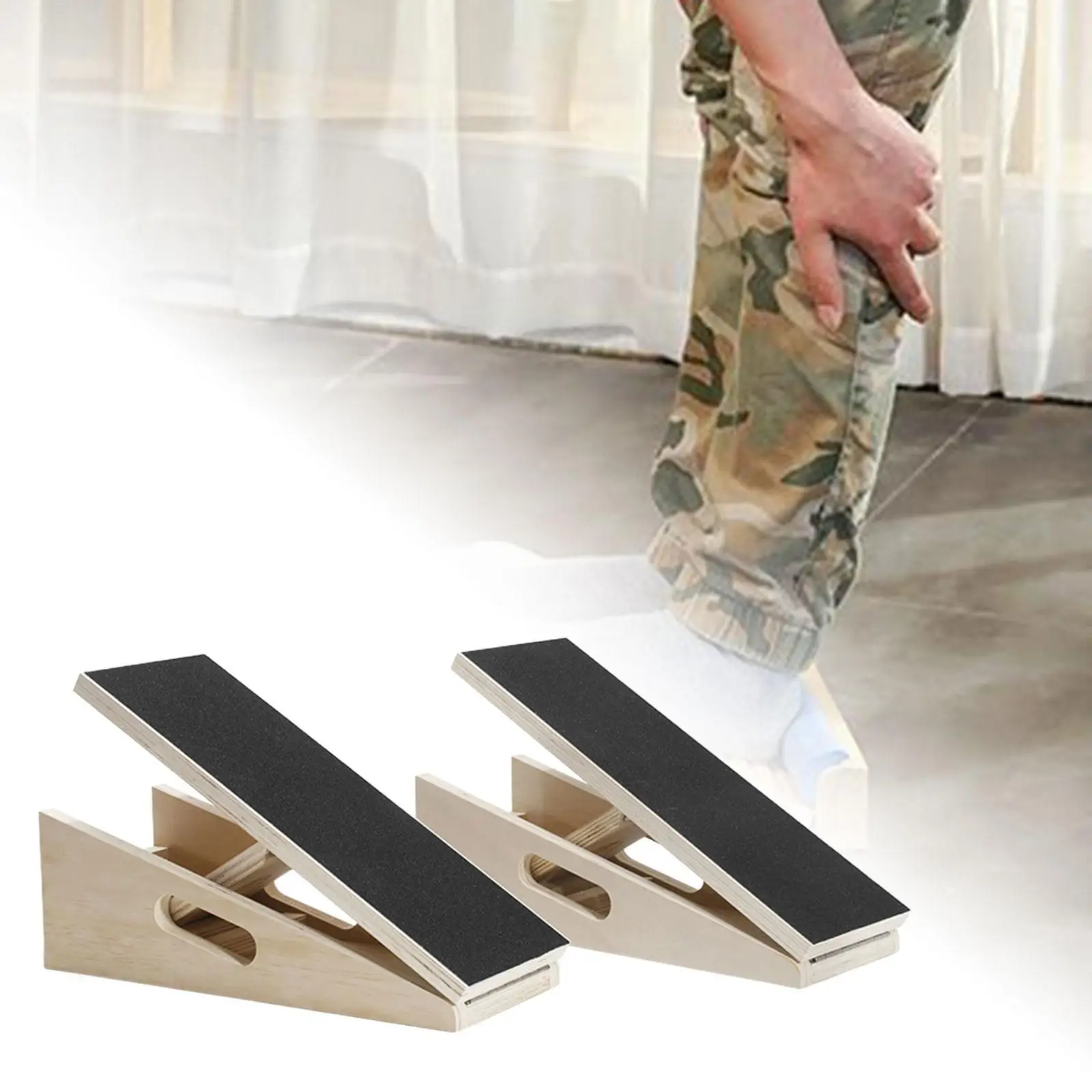 

Slant Board Calf Stretcher Folding Wooden Calf Incline Board for Yoga Sports