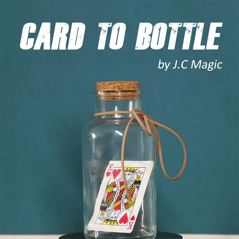 

Card to Bottle by J.C Magic Tricks Magician Close Up Sreet Illusions Gimmicks Mentalism Props Chosen Card Appear in Bottle Magia