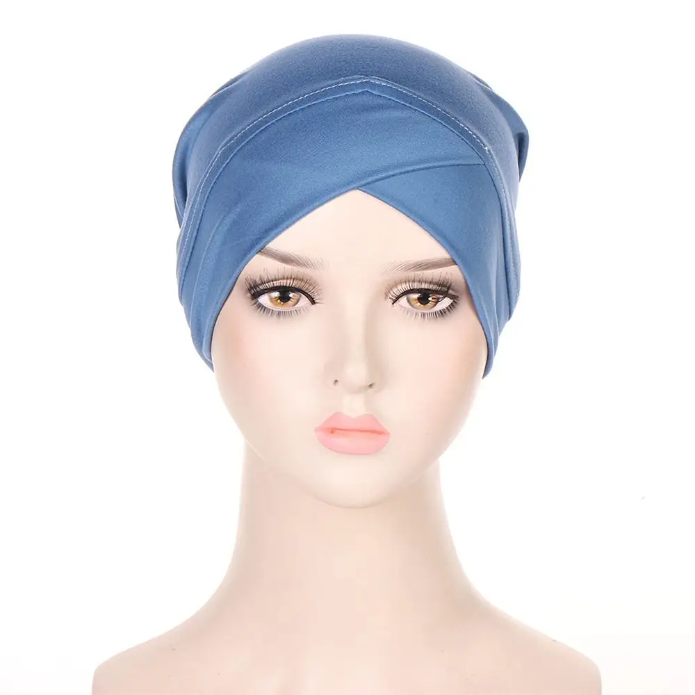 Bandana Bonnet Headwear Turban Hat Head Wrap Sleep Cap Indian Inner Hijabs