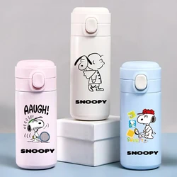 320/420ML Snoopy Stainless Steel Water Cup Vacuum Thermos Cup Travel Portable Cartoon Children Drinking Cup Sports Water Botle