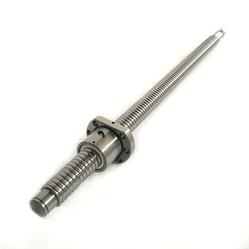 

1pc 25mm Ball Screw Rolled C7 ballscrew 2505 SFU2505 1400mm BK20 BF20 end processing+1pc SFU2505 METAL DEFLECTOR Ballscrew nut