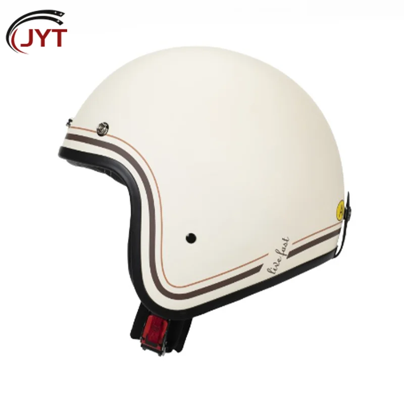 

Модный мотоциклетный шлем унисекс 3/4 с открытым лицом, легкий корпус из АБС-пластика, удобная посадка для повседневного скутера и городских поездок на работу