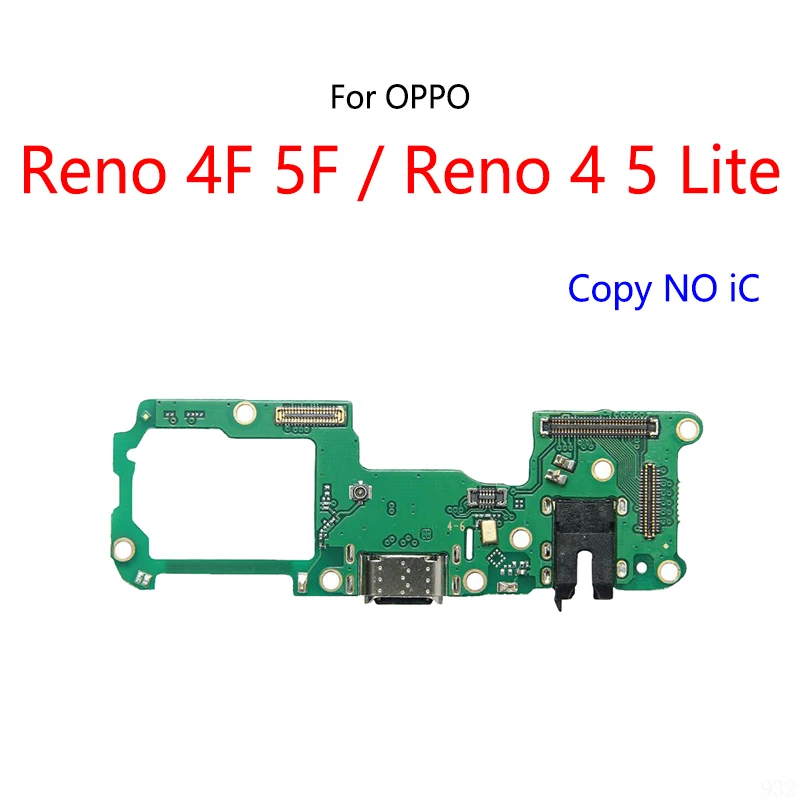 USB Charge Dock Port Socket Plug Connector Flex Cable For OPPO Reno 4F 5F 4 5 Lite Charging Board Module