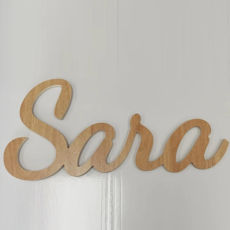 Custom Wooden Name Sign, Nursery Name, Baby Name Cut out, Cutout Name, Wood Name Sign, Wooden Baby Name image 2