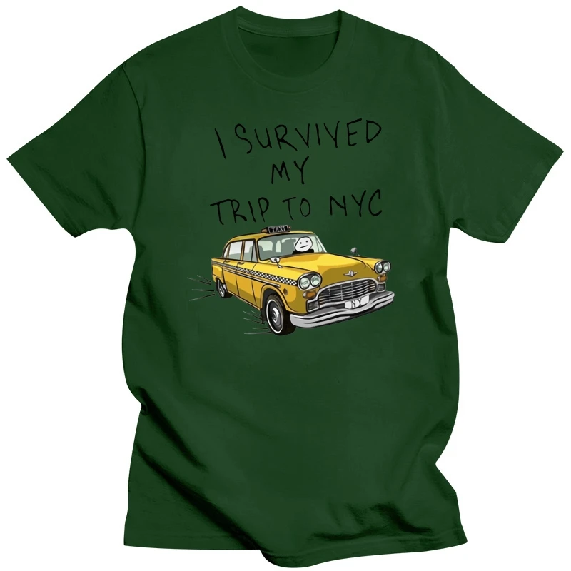 Tom Holland Same Style Tees I Survived My Trip To NYC Print Tops Casual 100%Cotton Streetwear Men Women Unisex Fashion T Shirt