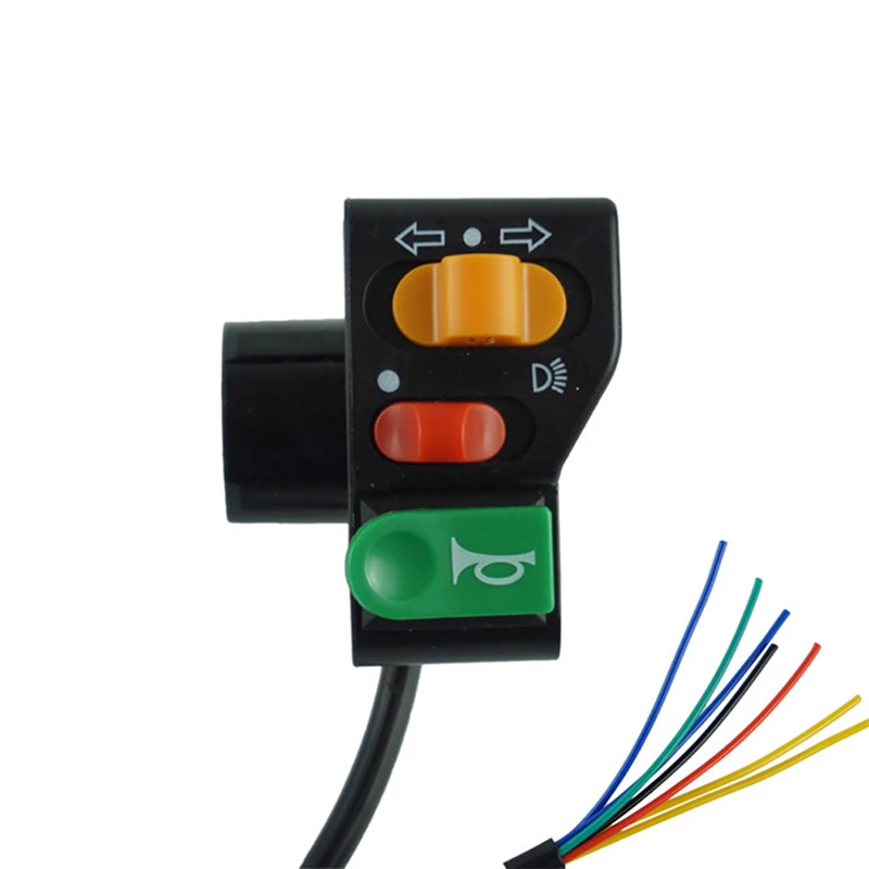 

1 шт. 7/8-дюймовый руль мотоцикла, переключатель питания 3-в-1 с звуковым сигналом поворота и функциями удаления луча головного света