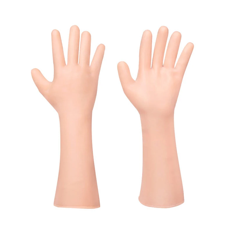 1 Pair Lengthened Silicone Gel Gloves Care Spa Grooming Hand Moisturizing Gloves Cracked Dead Skin Removal Pain Relief