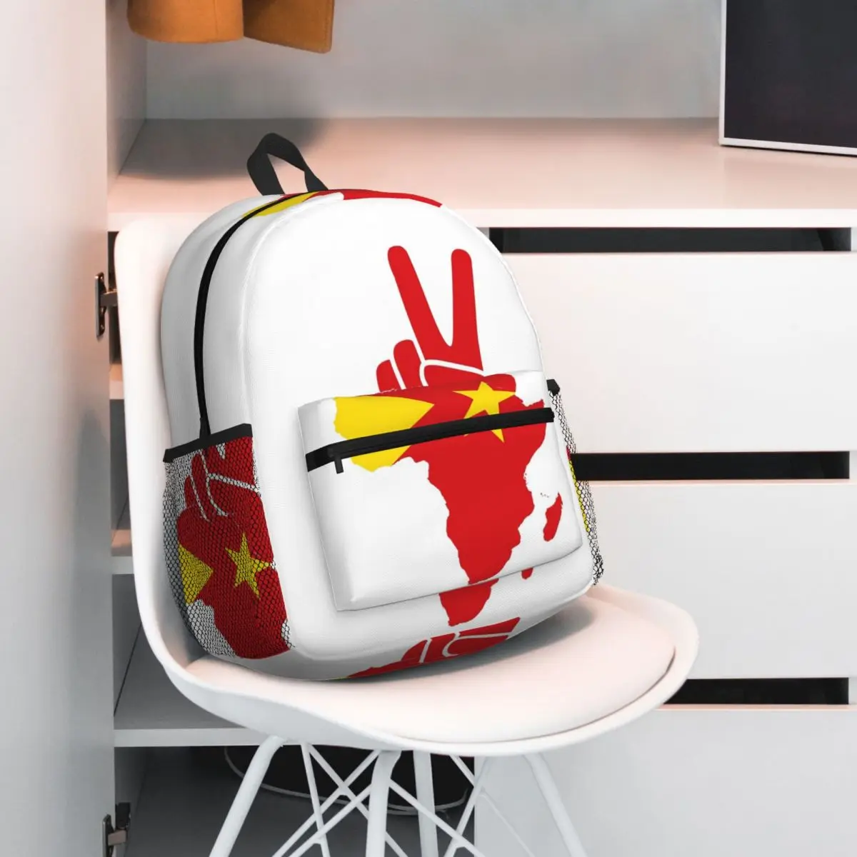 Tigray Peace Africa Proud Flag Ethiopian Tigray Backpack Daypack Large Capacity Boys Girls BookBag School Bag Shoulder Bags