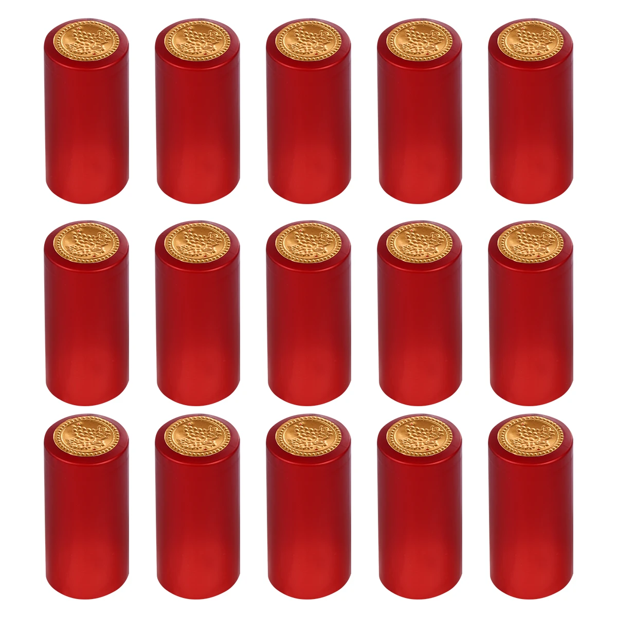 

100pcs Bottle Sealing Film Heat Shrink Cap Red Practical Easy Removal Winery Restaurant Home Bottle Cover Kitchen