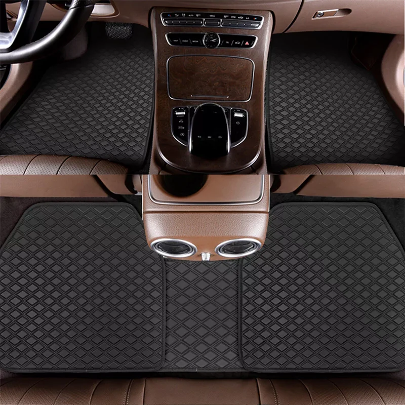 5PCS Universal  Car Floor Mats For LAND ROVER Velar LR2 Defender Freeman for Cars Truck SUV Automobile Carpet Cover