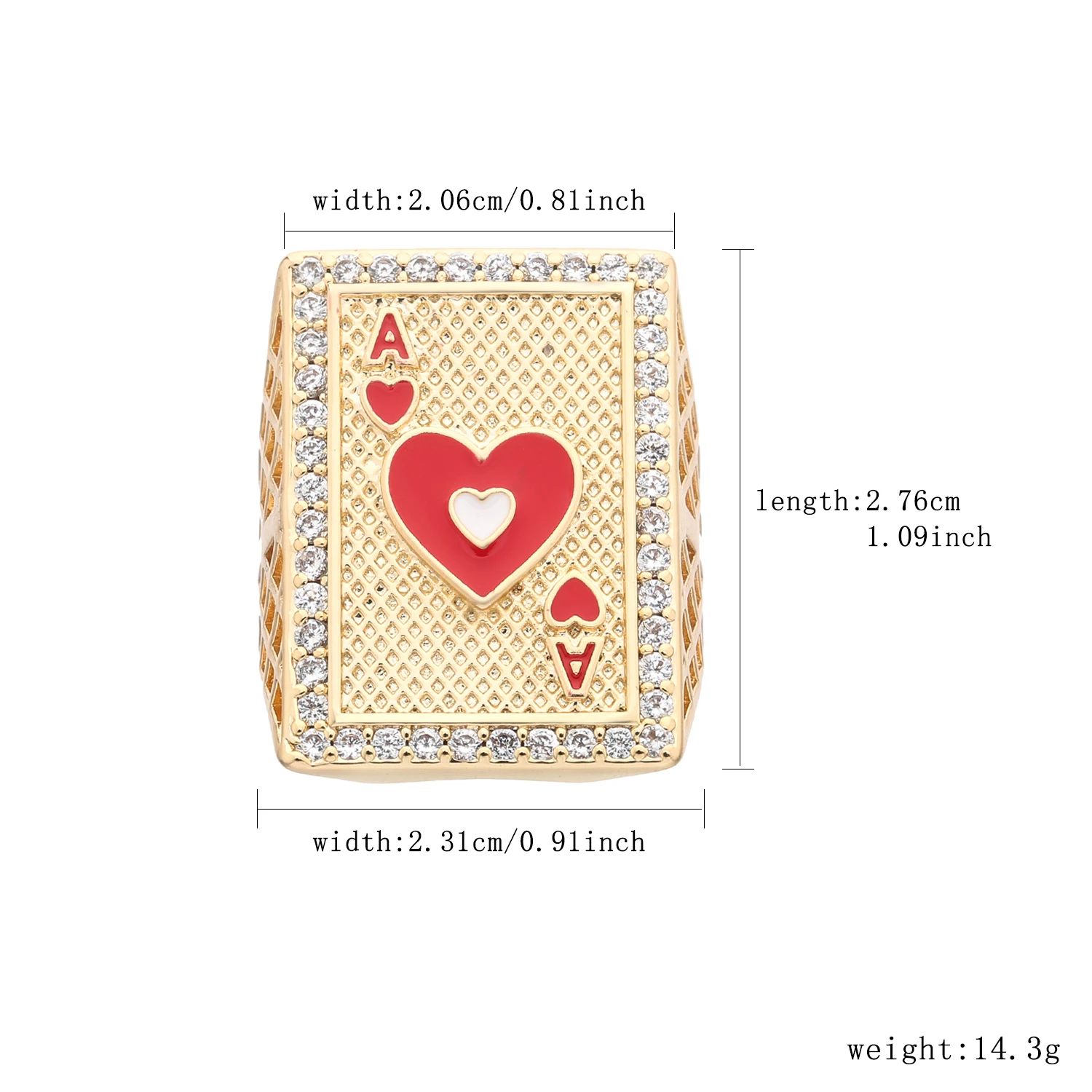 

Vct Two Poker Rings Men's 7/8/9 Size Free Shipping Gambling Jewelry Gifts Gambling Playing Cards Game Black 15 Grams Poker Player Accessories