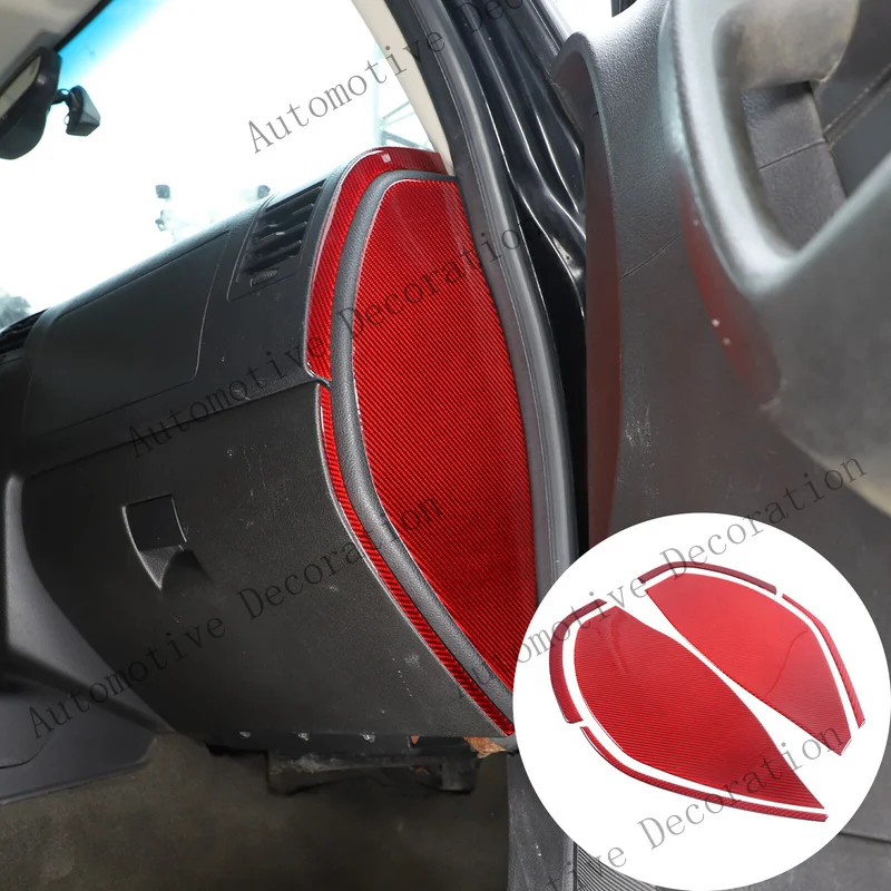 Z+ Red Carbon fiber Door Anti-Collision Trim Sticker For Hummer H3 2005-09