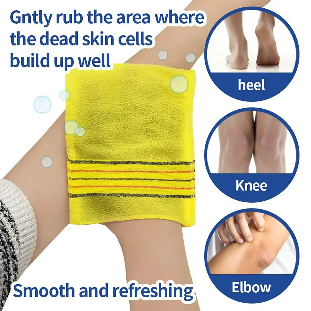 Exfoliating Bath Washcloth Body Scrub Shower Towel Portable For Adults Coarse Grain Brush 150D Fine Sand Bath Towel V3P4