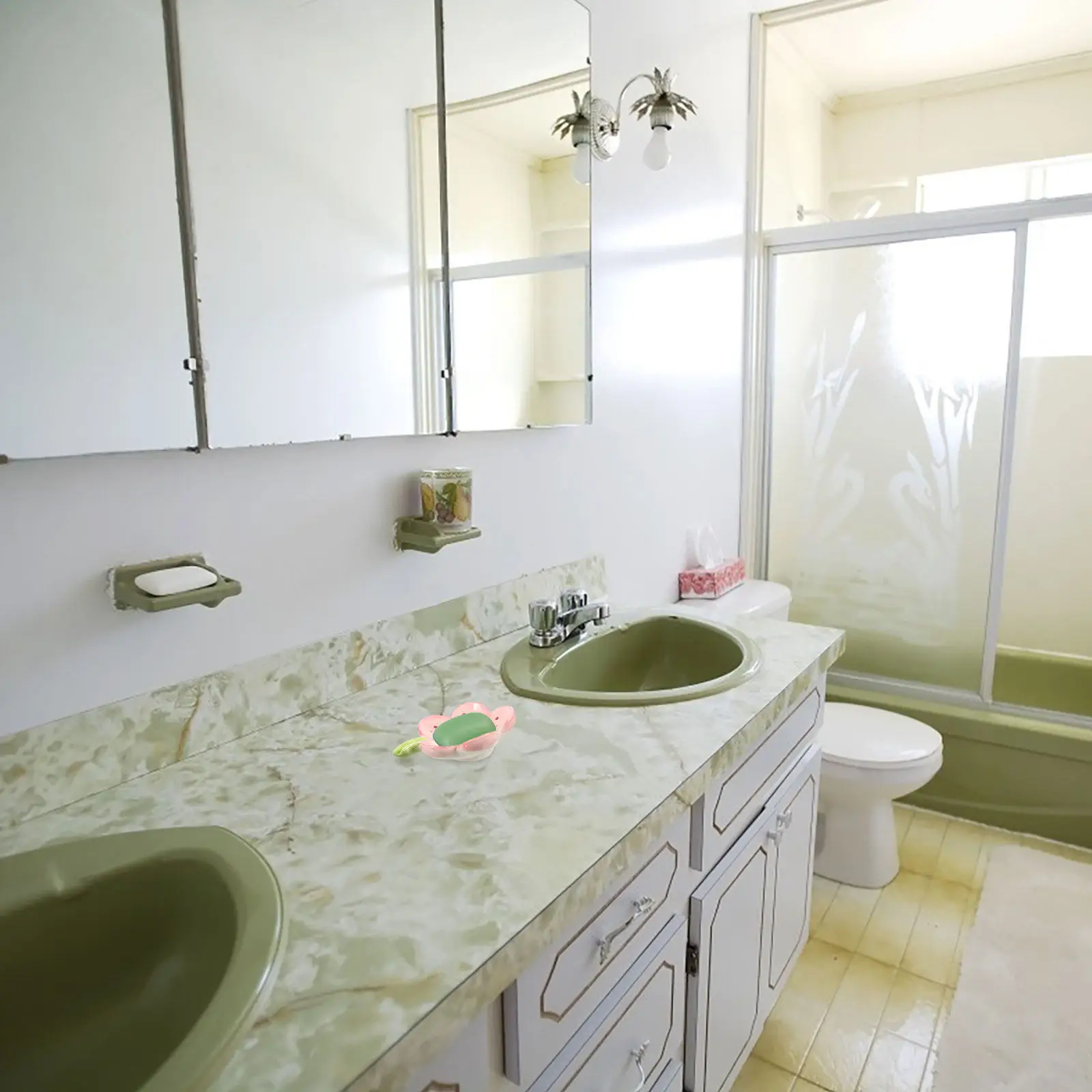 

Стильная керамическая мыльница ручной работы с цветочным декором, контейнер для кускового мыла, для ванной комнаты, отеля, декора туалетного столика, держатель для шампуня