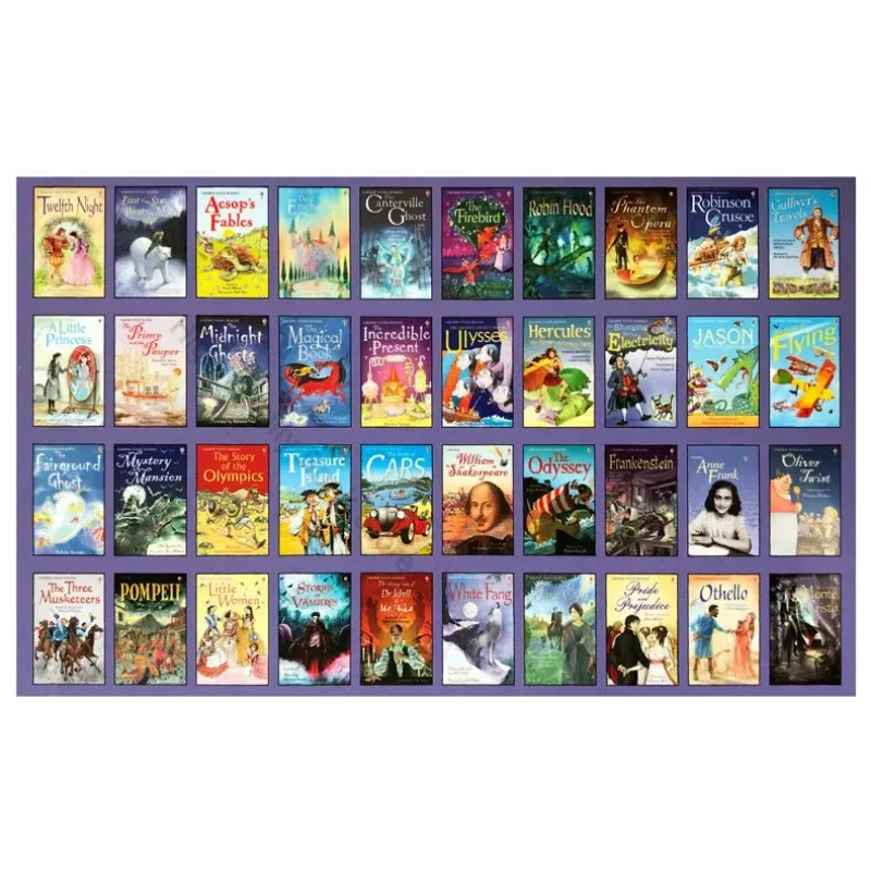 The Usborne Reading Collection Library, Inglês Picture Book, Learning Education, Help Children Grow As A Reader, 1 °, 2 °, 3 °, 4 °