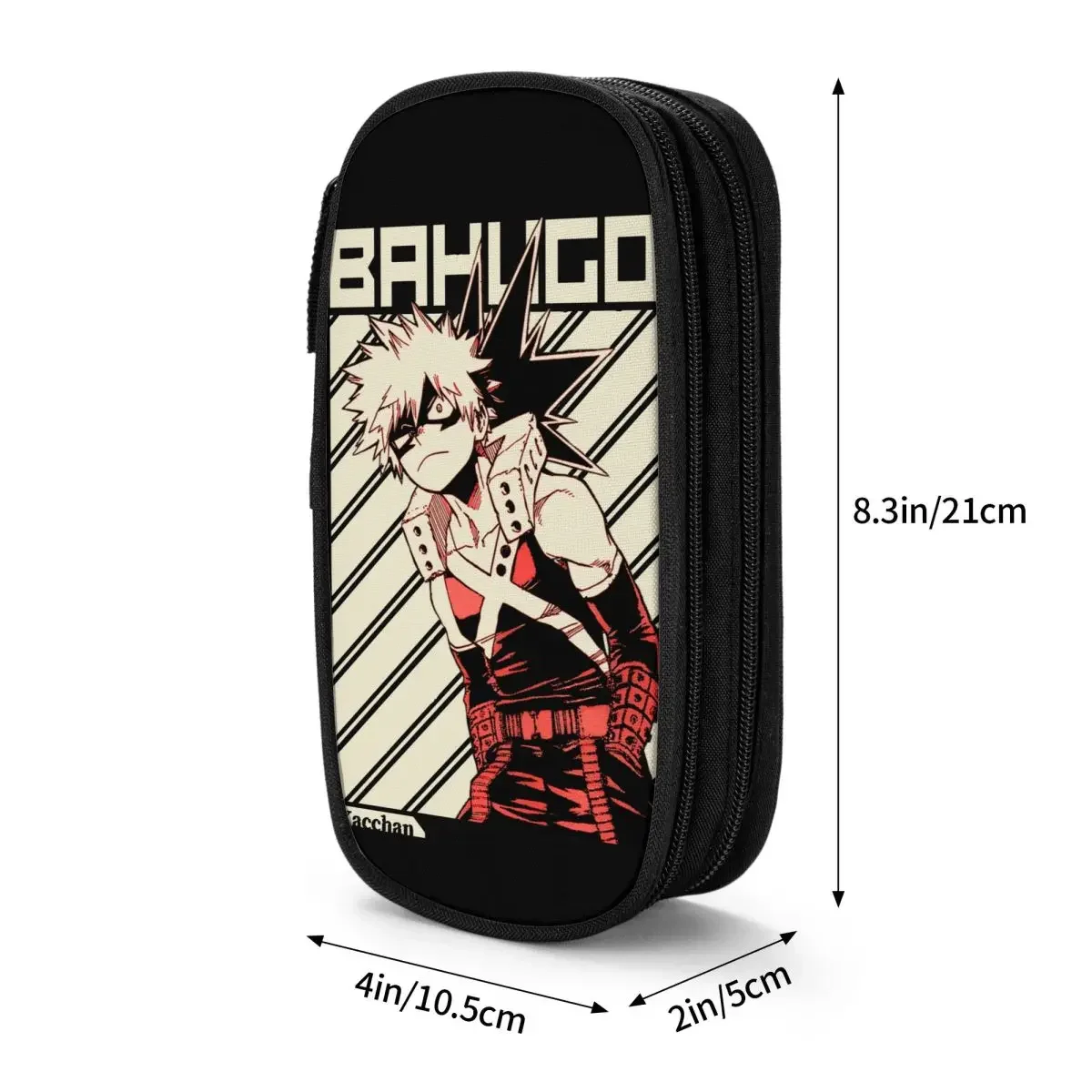 Katsuki Bakugo Bakugou estuche para lápices, portalápices, bolsas de gran capacidad para estudiantes, bolsa para lápices cosméticos escolares