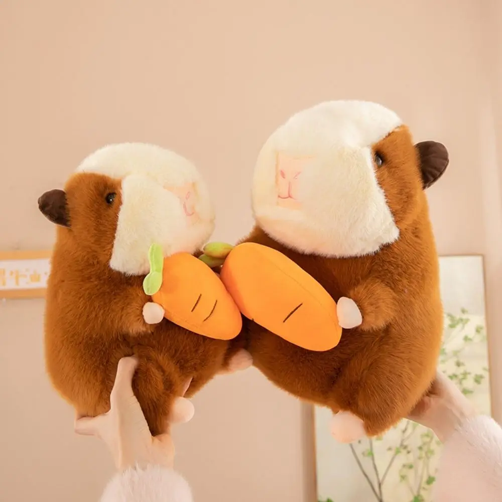 การ์ตูนภาษาดัชคําหมู Capybara ตุ๊กตา Plush Fluffy จําลอง Capybara Plush ของเล่น 25 ซม.Capibara Fluffty ตุ๊กตาคริสต์มาสของเล่น