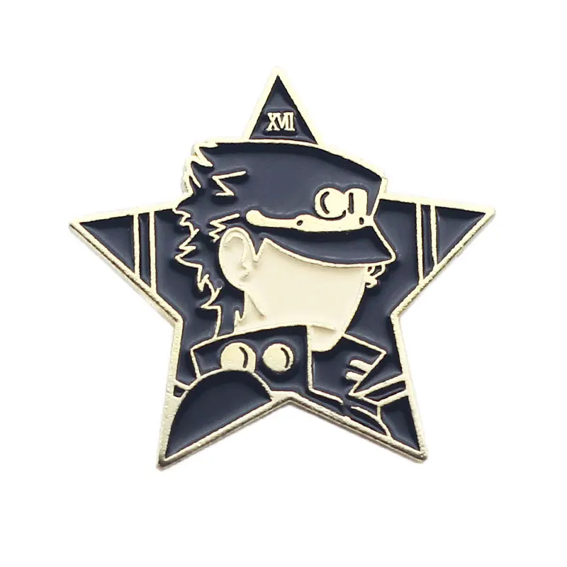 jojo Bizzare Adventure Enamel Pin Lapel Pin for Clothes Brooches on Backpack Briefcase Badge Jewelry Decoration Gifts for Friend