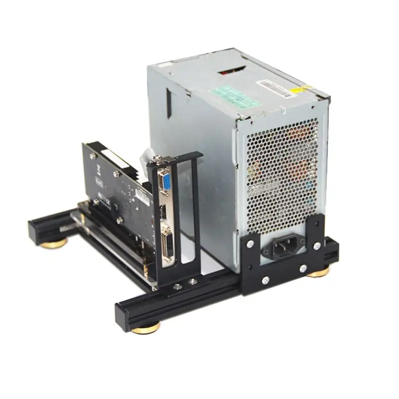 A71Z Upgrade GPU+PSU Holder DIY External Graphics Card Rack with Power Supply Base for ATX PSU Aluminum Support Dock