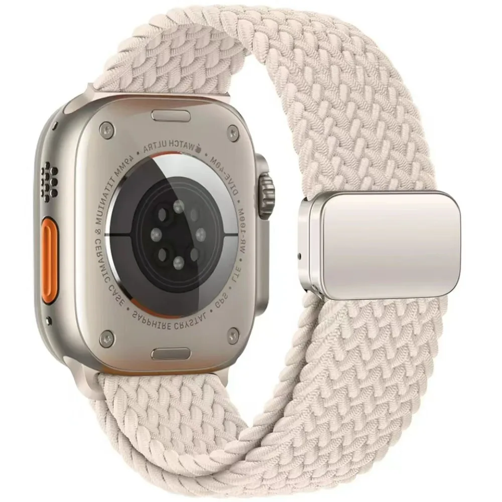 สายรัดสำหรับสายคาด Apple Watch 46มม. 45มม. 41มม. 44มม. 40มม. 42มม. 49มม. สายไนลอนสำหรับ iWatch Series ultra 10 9 8 7 6 5 SE