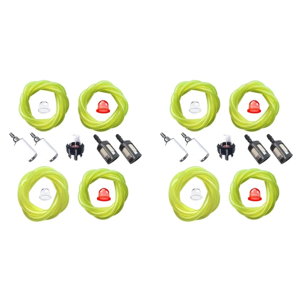 Line Hose Tube for Common 2-Cycle Small Engines Primer Bulb Filter Chainsaw String Trimmer Repair Kit Set of Two