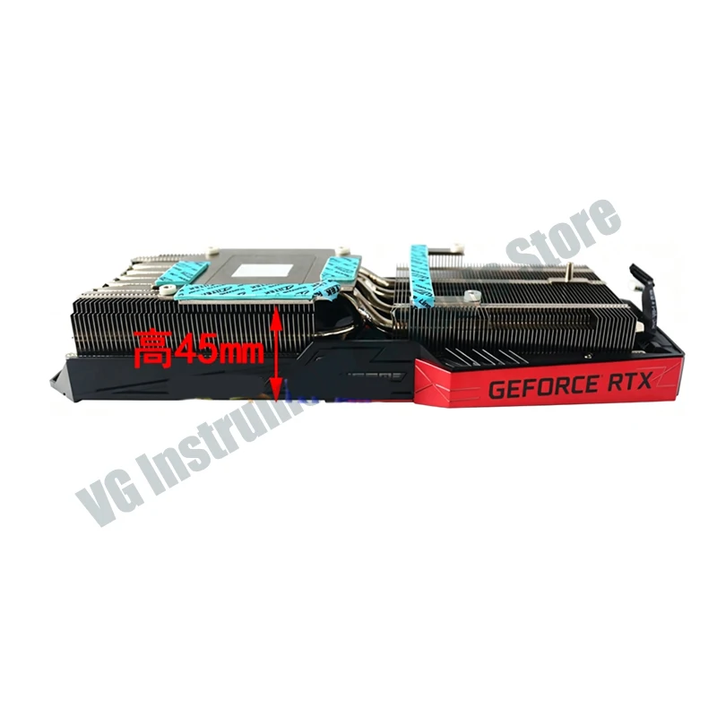 5 Heat Pipe GPU Cooler Heatsink for Colorful iGame RTX2060, RTX2070, RTX2070S Ultra, 70mm Mount Hole Spacing