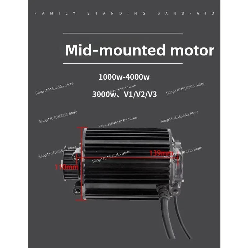 

Мотор-редуктор для электромобилей 2000W/3000W, аксессуары для электротранспорта, бесщеточный двигатель с постоянными магнитами V1V2 для картов