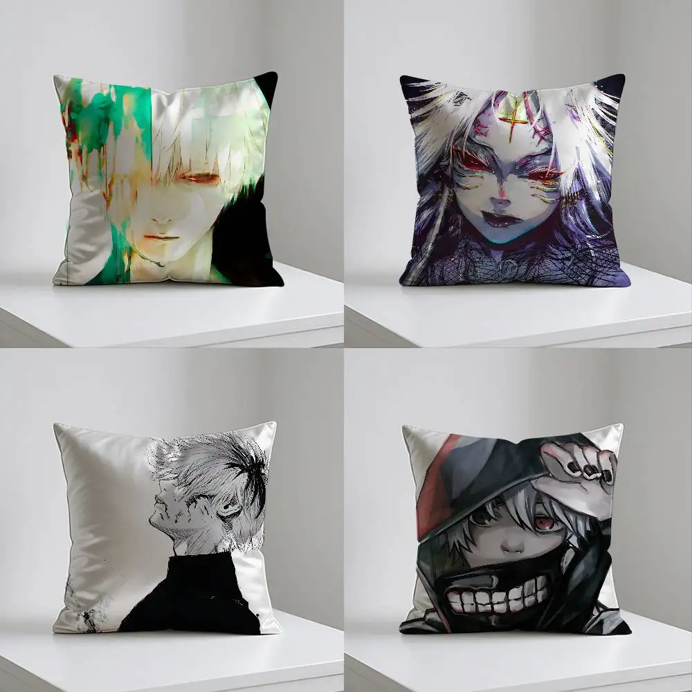 T-Tokyo Ghoul Case Plush Fabric Soft Pillowcase Double Sided Print Cushion Cover Household Gifts